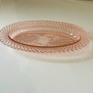 Anchor Hocking Miss America Pink Celery Dish